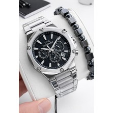 Slazenger Çelik Kordon Iç Fonksiyonları Aktif 10 Atm+Bileklik Hediyeli Erkek Kol Saati VS.BLKT.0886