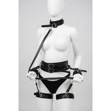 Luna Vanessa Çeyiz Için Body Deri Iç Çamaşırı Takımı -2174-CYZ-TK-L