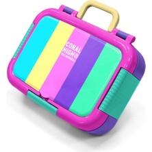 Coral High Kids Pembe Çizgi Desenli Paslanmaz Çelik Beslenme Kabı 39183