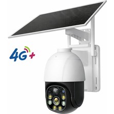 Qasul CMR47 Dış Mekan Güvenlik Ptz Lte 4g 5mp Güneş Enerjili  Kablosuz Güvenlik Kamerası Su Geçirmez  Iki Yönlü Konuşma Gece Görüş