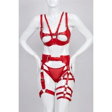 Luna Vanessa Body Deri Kostüm -2186-AYS-KO-K-2XL