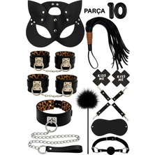 Luna Vanessa Yılbaşına Özel Esaret Deri Iç Çamaşırı Takımı -4022-YLBS-TK-M