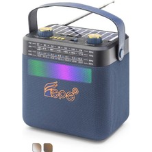 Bluetooth Fm Radyo USB Tf Aux Solar Şarjli Rgb Çok Renkli Kamp Hoparlör FP393S Nemere