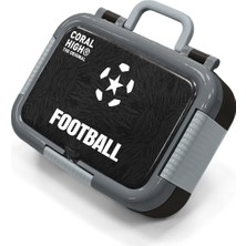 Coral High Kids Siyah Futbol Desenli Paslanmaz Çelik Beslenme Kabı 39205