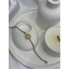 Tasarımsal Taşlı Taşsız Gold Bileklikler