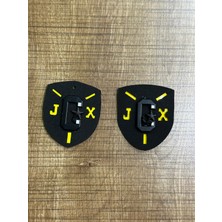 Gönülden Tasarım 6x5 cm 2 Adet Deri C Harfli Arma Dikiş Aksesuarı