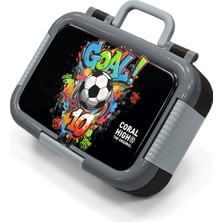 Coral High Kids Siyah Goal Desenli Paslanmaz Çelik Beslenme Kabı 39153