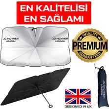 Jo Moyner Araç Ön Cam Güneşlik Şemsiyesi 145X80CM Premium Araba Güneş Gölge Koruyucu Şemsiye