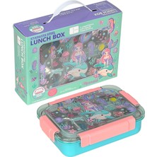 Dream Vest Bento 710ML Lunchbox Sevimli Dostlar Tek Katlı 3 Bölmeli Paslanmaz Çelik Sefer Tası Yemek Kutusu