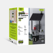 Al-Net Gece Görüşlü 4g Wifi Bağlantılı Solar Panelli 6mp 4k, Lens Kamera