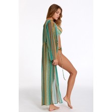 Argento 2106-3018 Kadın Önü Açık Uzun Kaftan