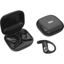 Bix Ows2 Bluetooth 5.4 Stereo Sesli Ipx4 Sertifikalı Spor Fitness ve Koşu Için Ergonomik Ear Hook Esnek Kulak Kancalı Kablosuz Kulaklık