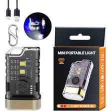 İdragon A11 Mini LED Anahtarlık Feneri – 1000 Lumen Süper Parlak, Type-C Şarjlı, Manyetik Gövdeli, Çok Modlu Edc El Feneri