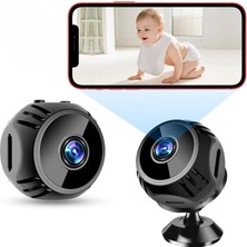 İdragon I-Cam Mini Wifi Güvenlik Kamerası – 1080P Full Hd, 140° Geniş Açı, Gece Görüşlü, Mobil Uygulama ile Uzaktan Izleme, Tf Kart Destekli Ip Kamera