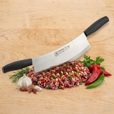 Akyüz Home Et ve Kıyma Zırh Satırı Çift Saplı Kasap Satır Sürmene Kurban Satırı Zırhı 54 cm Sürbisa 61707