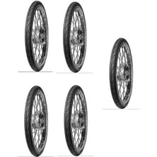 Servis 50-100/17 Lastik 5'li Paket Motosiklet Lastiği (Iç Lastik Gerektirir)