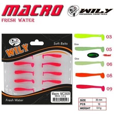 Wily Macro Lrf Silikon Yem 3.5 cm 0.4 gr Renk:09