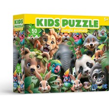 Route Games 50 Parça Çocuk Puzzle Orman Hayvanları Yapboz 5+ Yaş Için Yapboz