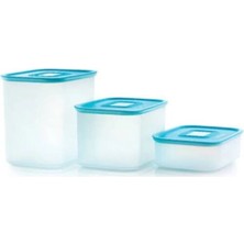Tupperware Su Turkuaz Set 3'lü Saklama Kabı