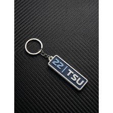 LUVIA3DSTORE F1 Pilot  Temalı Plaka Anahtarlık-Kişiye  Özel Tasarım(22  Tsu)