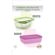 Tupperware Alaska 1 Litre 2 Li Set Buzdolabı ve Derin Dondurucu Saklama Kabı