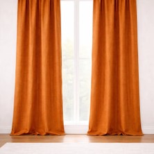 Lena Maison Yumuşak Dokulu Düz Fon Perde-Tek Kanat