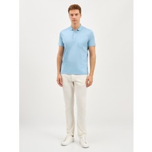 Karaca Açık Mavi T-Shirt-Polo Yaka Tişört