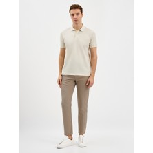 Karaca Ekru T-Shirt-Polo Yaka Tişört