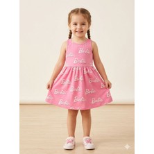 Rüzmus Barbie Baskılı Elbise