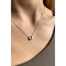 Spossy Silver Jewelry O Harfi Minimal Kolye