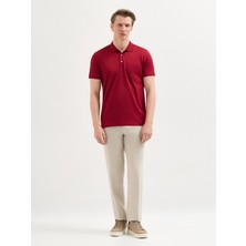 Karaca Bordo T-Shirt-Polo Yaka Tişört