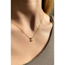 Spossy Silver Jewelry Z Harfi Minimal Kolye