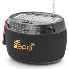 İlk El Grup Ieg™ Bluetooth Fm Radyo USB Tf Aux Solar Şarjli Taşinabi̇li̇r Kamp Hoparlör FP396S