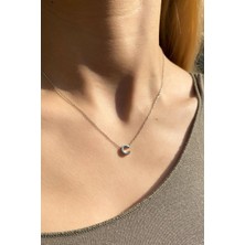 Spossy Silver Jewelry C Harfi Minimal Kolye