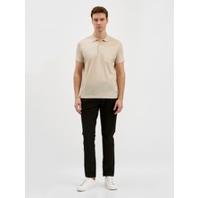 Karaca Bej T-Shirt-Polo Yaka Tişört
