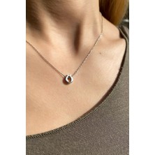 Spossy Silver Jewelry Ö Harfi Minimal Kolye