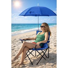 Binbirreyon Şemsiyeli Kamp Sandalyesi Katlanabilir Çantalı Kamp Koltuğu Gölgelikli 3 RENKHA062