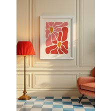 Des Vu Print Pembe Çiçek Temalı Poster, Pinterest Çiçek Temalı Çerçevesiz Poster