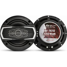 Brave Audio BR-1610 650W 2-Way Oto Hoparlör – 2025 Yeni Seri