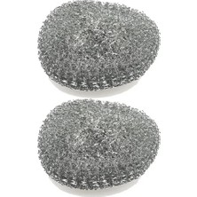 MidasTech 2 Adet Paslanmaz Çelik Tel Bulaşık Teli Poşetli 40 gr Büyük Boy Nemere