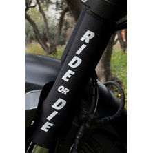 Motobros Motosiklet Amortisör Çorabı Ride Or Die Neopren Toz Geçirmez