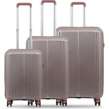 Ground Sirius 3'lü Valiz Seti Lila - 10728