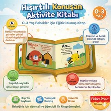Fisher-Price Konuşturan Bebek Kitabı Hışırtılı Sesli, Duyusal, Zeka Gelişim 0-3 Yaş Kitap Eğitim Seti (Çiftliğim)