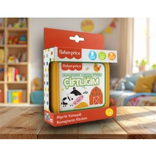 Fisher-Price Konuşturan Bebek Kitabı Hışırtılı Sesli, Duyusal, Zeka Gelişim 0-3 Yaş Kitap Eğitim Seti (Çiftliğim)