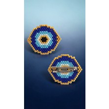 Seard Miyuki Boncuk El Yapımı Nazar Boncuğu Broş - Yaka Iğnesi 1