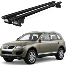 Today Auto Venüs Volkswagen Touareg (2002-2010) Uyumlu Siyah Ara Atkı Port Bagaj Tavan Barı