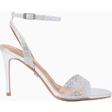 Kurt Geiger Carvela Positano Vinyl Lüks Tasarım Kadın Topuklu Sandalet