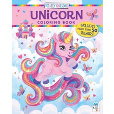 Cottage Door Press Totally Awesome Unicorn Coloring Book With Stickers