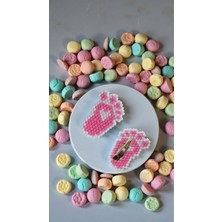 Seard Miyuki Boncuk El Yapımı Pembe Bebek Ayağı Kız Bebek Broş - Yaka Iğnesi