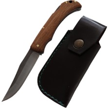 Göcen Ceviz Kabze Paslanmaz Çelikten Sırttan Kilitli Çakı Erkekler Için Kişiselleştirilebilir Hediye Bushcraft Outdoor Kamp Bıçağı